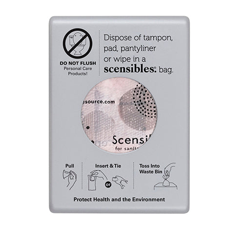 Satin Chrome Scensibles wall-mounted disposal bag dispenser