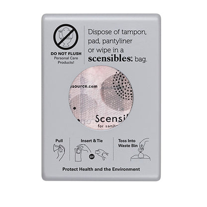 Satin Chrome Scensibles wall-mounted disposal bag dispenser