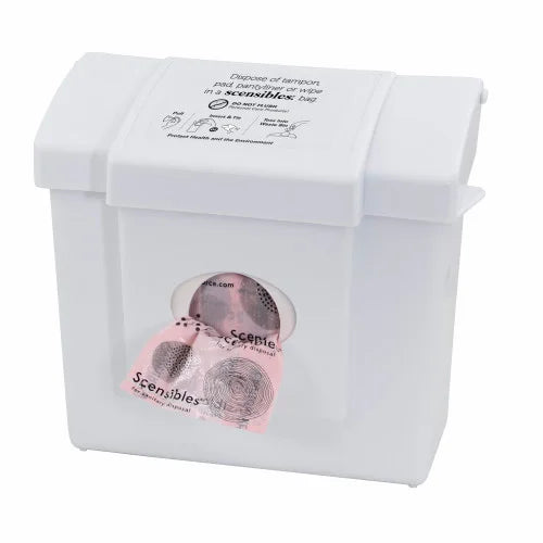 Combination Dispenser/Receptacle — White