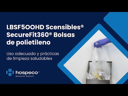 SecureFit360® Feminine Hygiene Receptacle Liner Bags with Patented Strap (Case of 500)